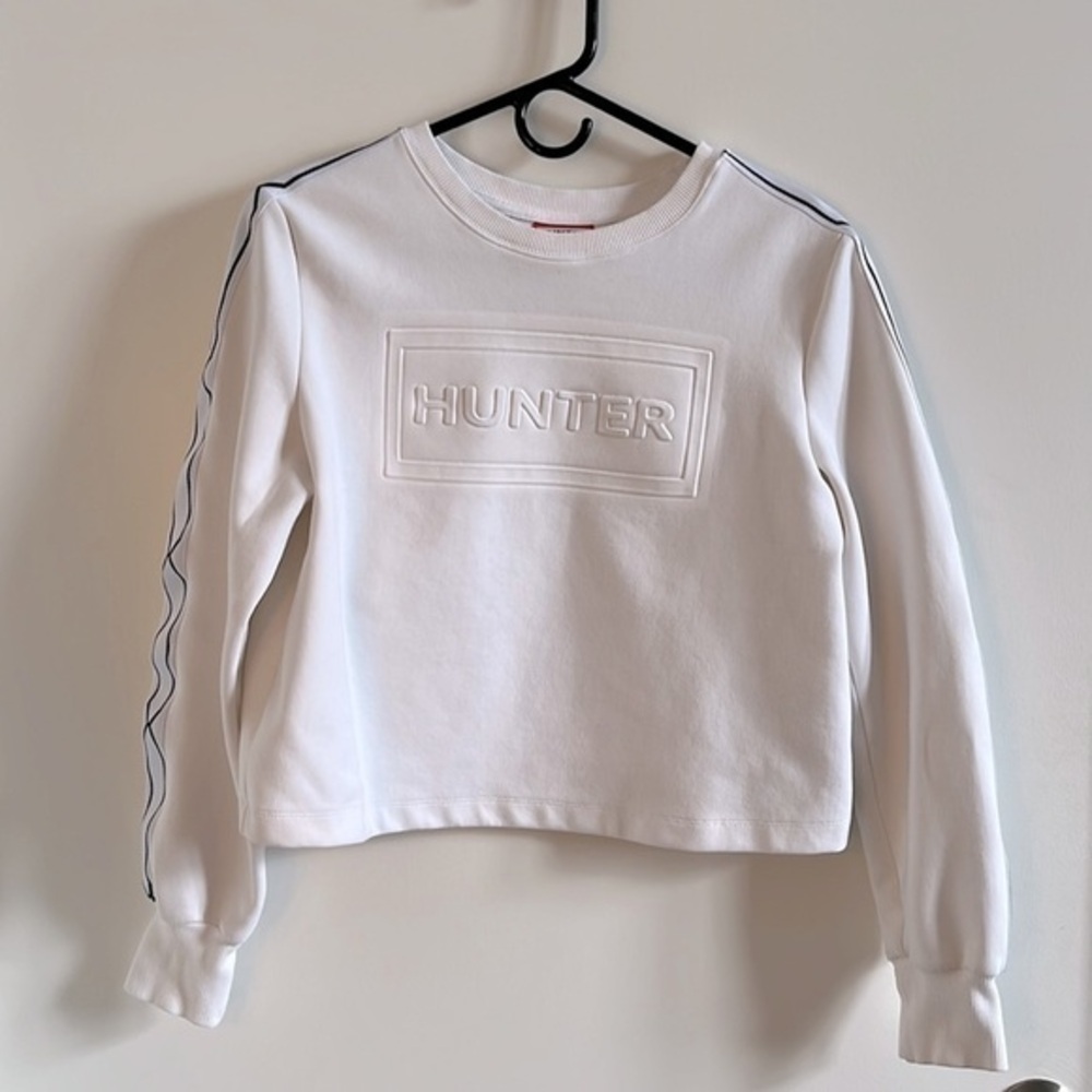 Hunter for Target White Cropped Sweatshirt Size XS
